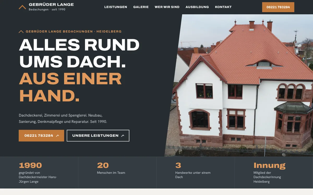 Designprobe Gebrüder Lange, Ansicht am Computer